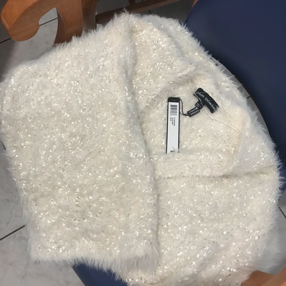 Catherine Malandrino ribbon& eyelash knit cardigan - Picture 15 of 16